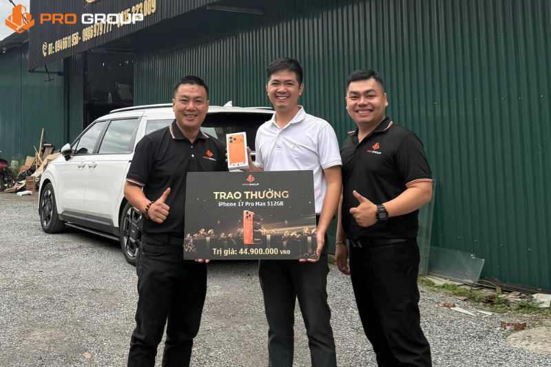 Mừng đại lý Carvina nhận quà khủng – iPhone 17 Pro Max trị giá 44,9 triệu!